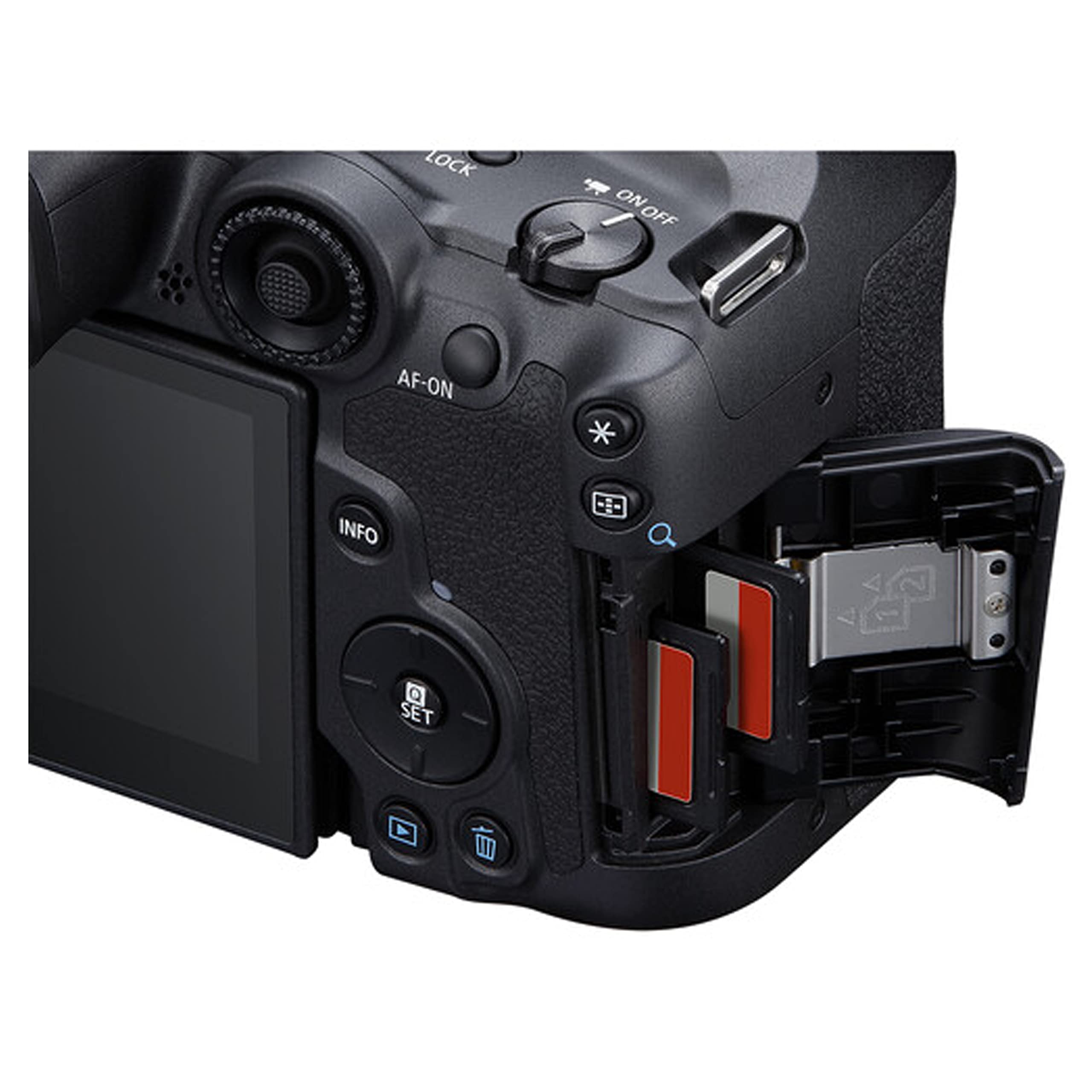 Canon EOS R7 Mirrorless Digital Camera with RF-S 18-150mm f/3.5-6.3 is STM Lens + 75-300mm F/4-5.6 III Lens + 50mm f/1.8 STM Lens + 128GB Memory + Case + Tripod + Filters (43pc Bundle) (Renewed)