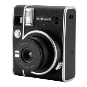 Fujifilm Instax Mini 40 Instant Camera with Film, Album, Stickers and Microfiber Cloth