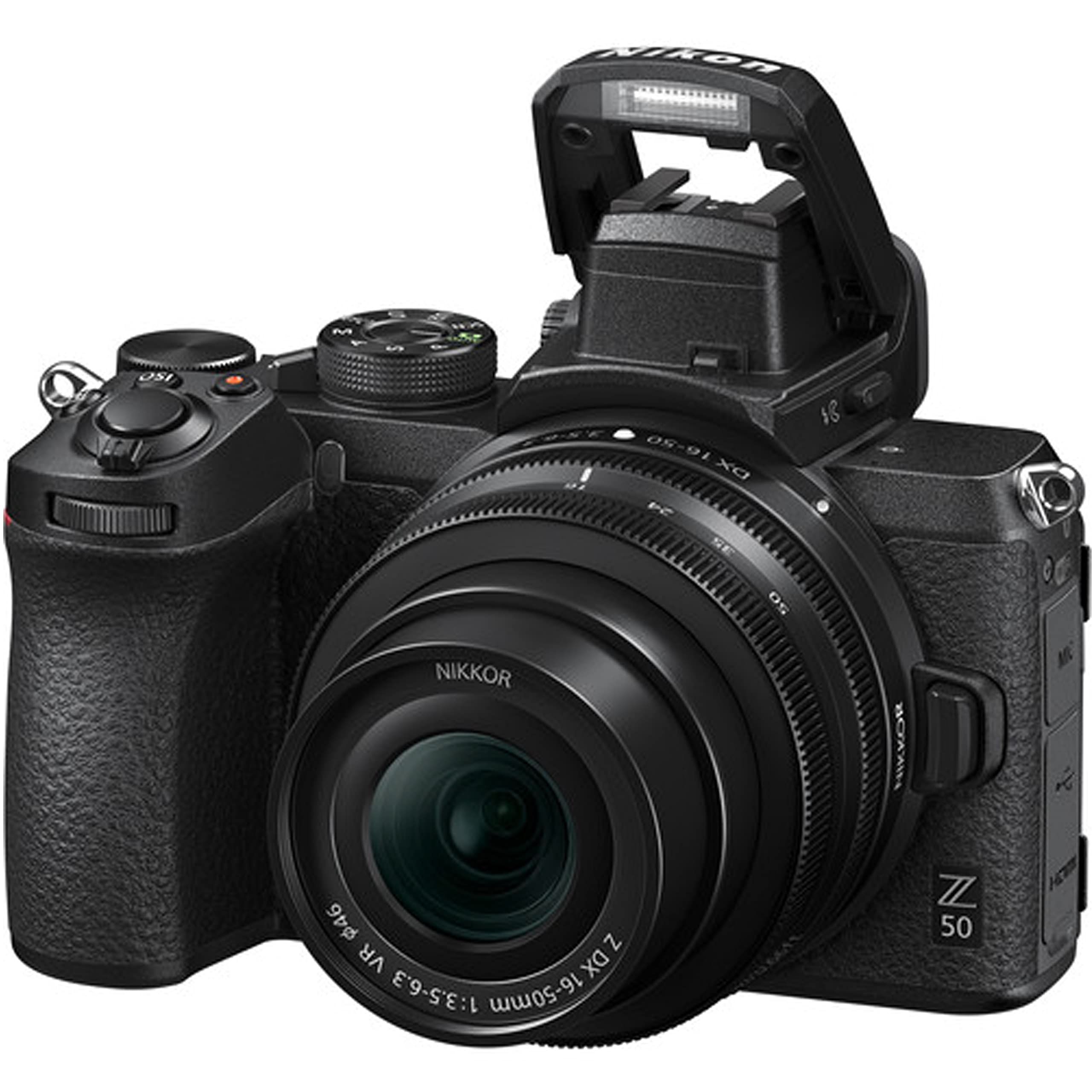 Nikon Z50 Mirrorless Camera w/NIKKOR Z DX 16-50mm f/3.5-6.3 VR Lens + 128GB Memory + Case + Tripod + 3 Piece Filter Kit + More (30pc Bundle) (Renewed)