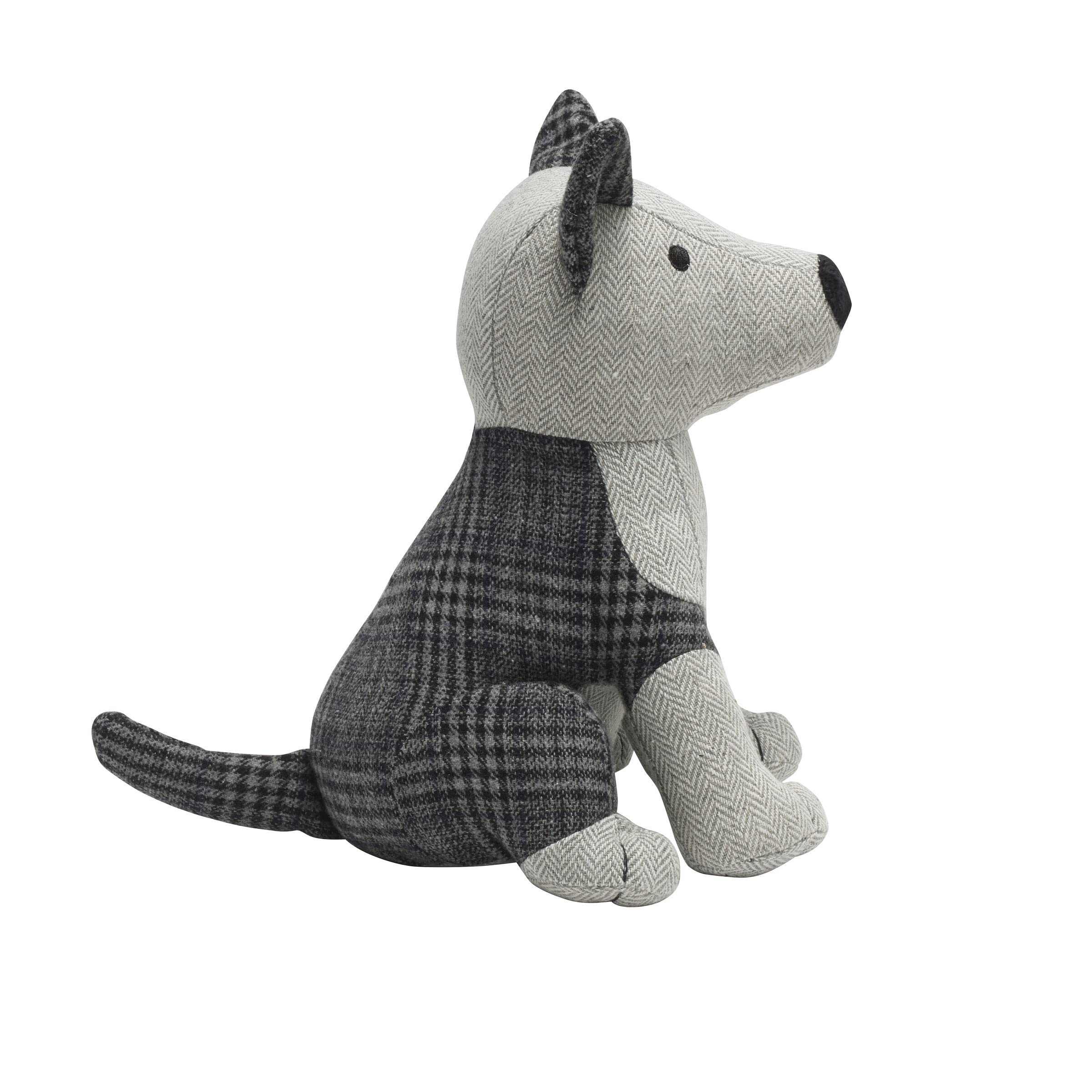 Elements 8.66x11.02x11.02 Inch Gray Dog Weighted Fabric Door Stopper