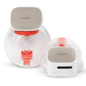legendairy milk wearable breast pump hands-free electric imani i2 plus - portable leakproof design, 2 modes 10 levels - 25mm flange & 21mm insert, 7oz per cup - lcd display timer auto shut off, 2 pack