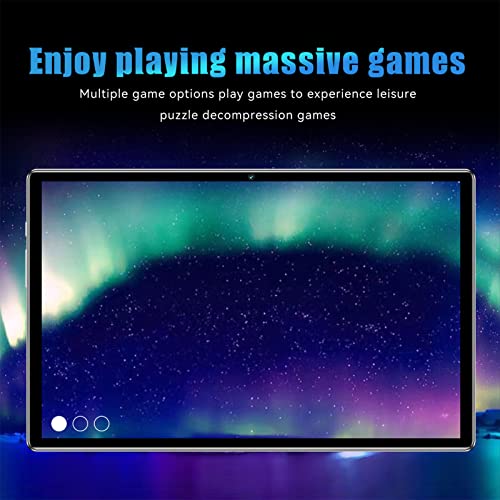 Tablet PC, 100‑240V 1080P FHD 8GB RAM 256GB ROM 10.1in Tablet PC Octa Core CPU for Home (US Plug)