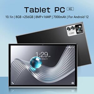 Tablet PC, 100‑240V 1080P FHD 8GB RAM 256GB ROM 10.1in Tablet PC Octa Core CPU for Home (US Plug)