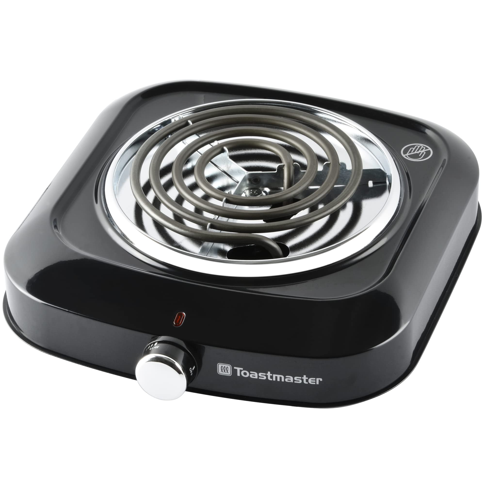 Toastmaster Single Burner with Coil Top, Black