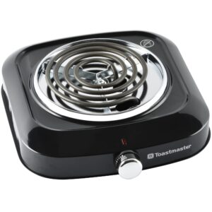 Toastmaster Single Burner with Coil Top, Black