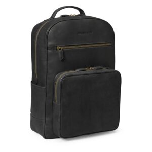 Johnston & Murphy Men's Rhodes Backpack Black Full Grain