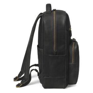 Johnston & Murphy Men's Rhodes Backpack Black Full Grain