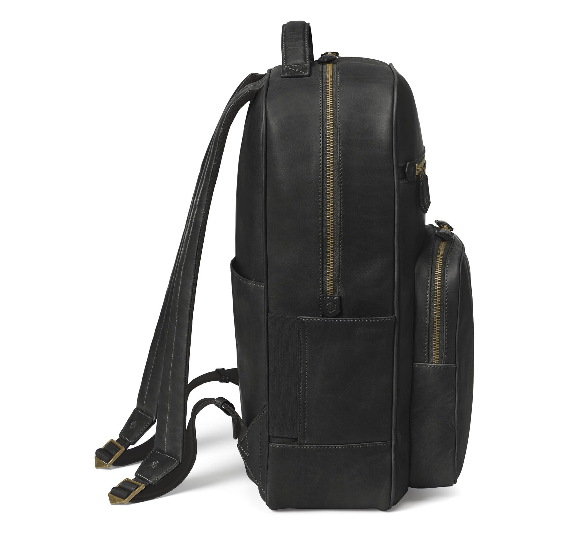 Johnston & Murphy Men's Rhodes Backpack Black Full Grain