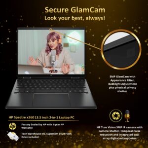 HP Spectre 2024 x360 Luxury 14T Intel Core Ultra 7 155H, Win 11 Pro (i7-1255U | 32GB | Win11Pro)