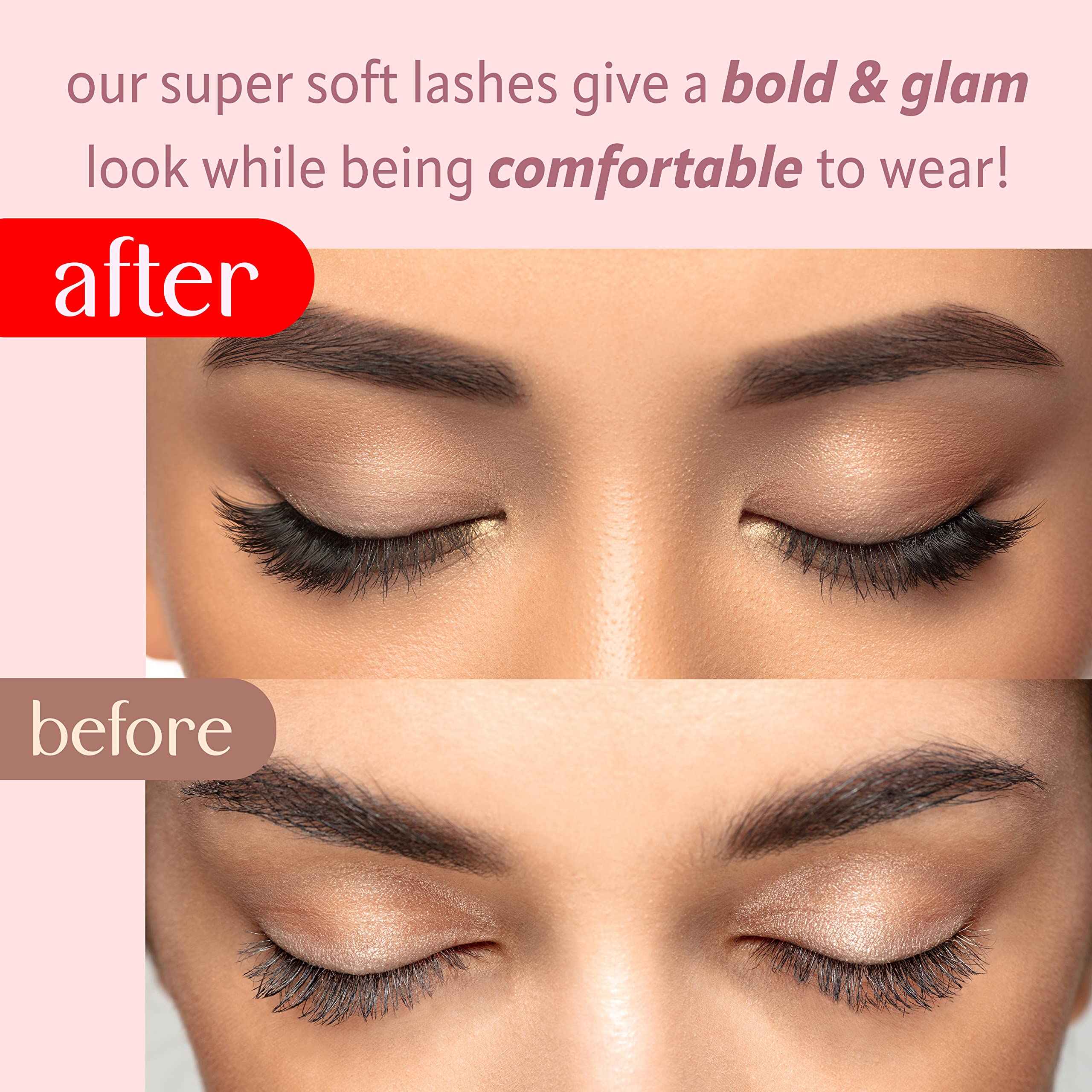 Lash Clusters At-Home Lash Extensions / 10-16mm C-Curl Natural Glam / 60 Clusters/Ultra Thin Band/milk peach™ / Segment Individual Cluster Lashes Soft Fluffy/DIY Salon-Quality Natural Glam Volume