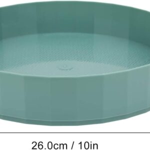 Halure Lazy Susan Cabinet Organizer for Pantry Organization and Storage, Green, 10 Inches – Refrigerator Organizer for Countertop, Fridge, Cupboard, Living Room Medicine Cabinet