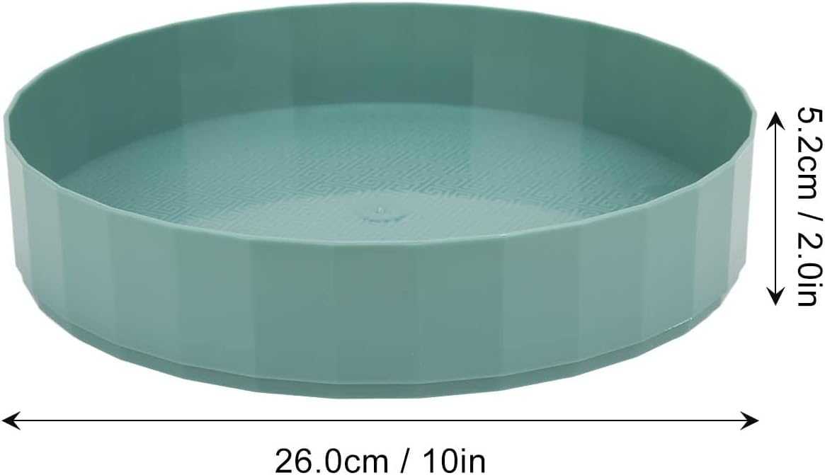 Halure Lazy Susan Cabinet Organizer for Pantry Organization and Storage, Green, 10 Inches – Refrigerator Organizer for Countertop, Fridge, Cupboard, Living Room Medicine Cabinet