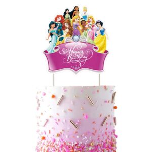 1 pcs priness cake topper birthday decorations for princess set birthday party supplies decor