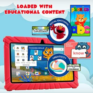 Contixo V8 Tablet for Kids and H1Kid's Fleece Headphones Bundle, Come with Sleeve Bag, Learning Tablet, Parental Control Family Link