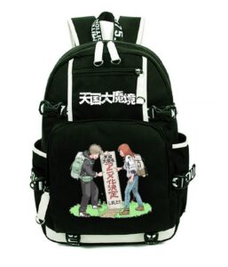 isaikoy heavenly delusion anime backpack tengoku daimakyou shoulder bag bookbag student school bag daypack satchel 5