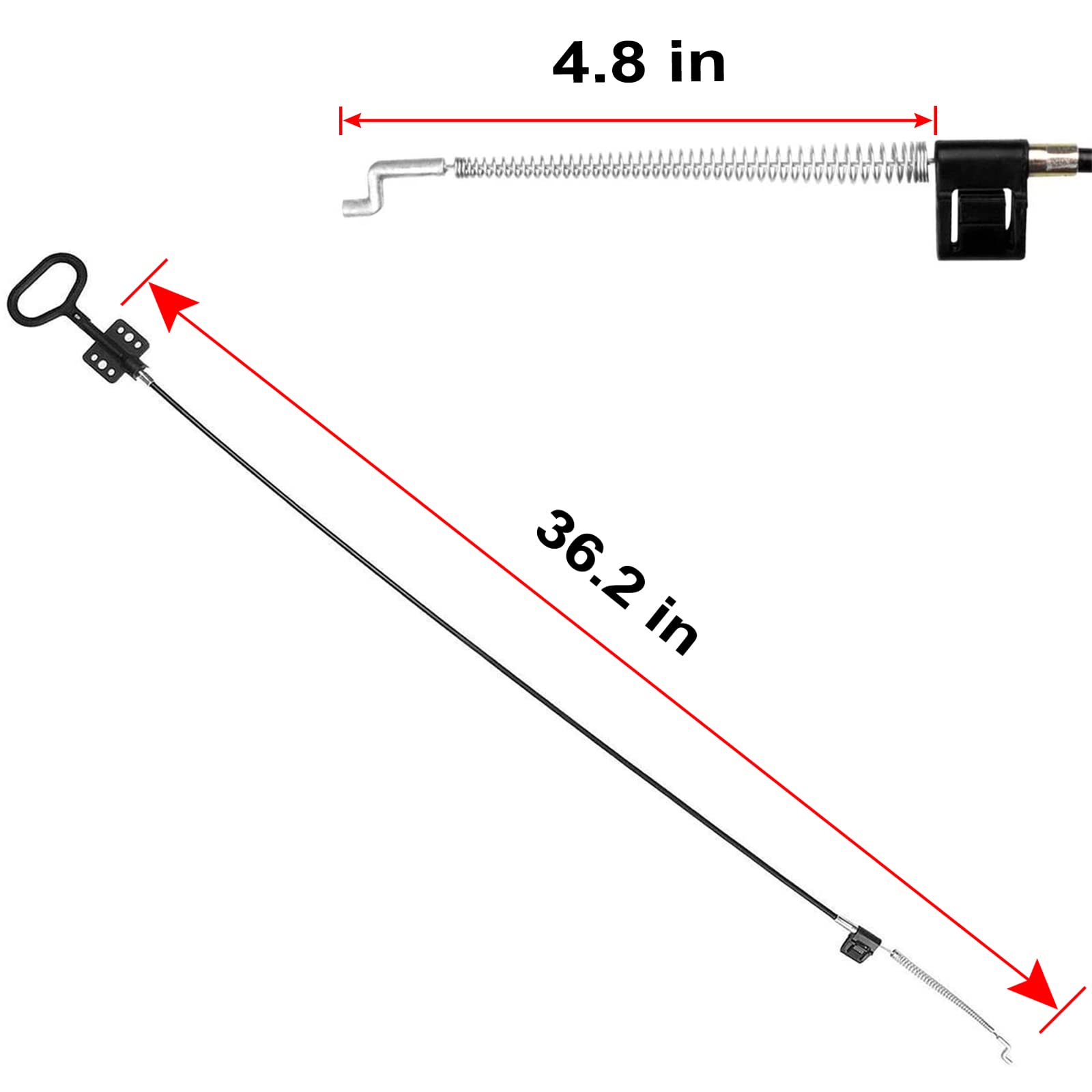 AMOSKAMAR Recliner Replacement Parts, Recliner Pull Cable Replacement with S Hook and Exposed Spring, Recliner Springs Replacement Parts for Most Sofa(1pcs)