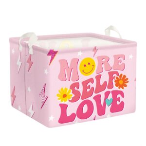 clastyle pink mothers day gift basket flower star love preppy shelf basket rectangle clothes books toys chest