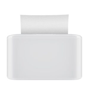 xlxker paper towel dispenser countertop, multifold hand towel dispenser for bedroom, bathroom, kitchen, toilet (white)