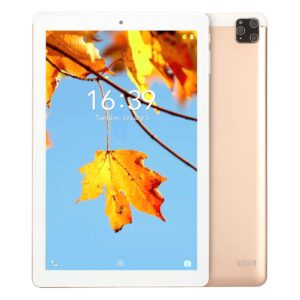 acogedor 10.1inch android tablet, 1920x1200 hd display mtk6592 cpu 4gb ram 64gb rom 5g wifi tablet with dual camera, dual card dual standby, 5000mah, gold