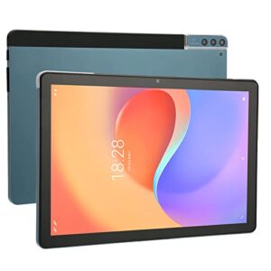 android 11 tablet 10 inch tablet, octa core cpu 12gb ram 128gb rom, 1960x1080 ips display, support 4g network, 5g wifi, 8mp front and 16mp rear cameras, blue