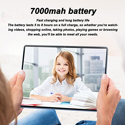 Android 11 Tablet 10 Inch Tablet, Octa Core CPU 12GB RAM 128GB ROM, 1960x1080 IPS Display, Support 4G Network, 5G WiFi, 8MP Front and 16MP Rear Cameras, Blue