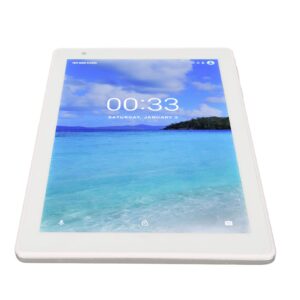 Acogedor 8.1Inch Android Tablet, 720x1280 HD Display MTK6592 CPU 4GB RAM 64GB ROM 3G Calling Tablet with 3 Card Slot, Support 2.4G 5G WiFi, 5000mAh, Silver