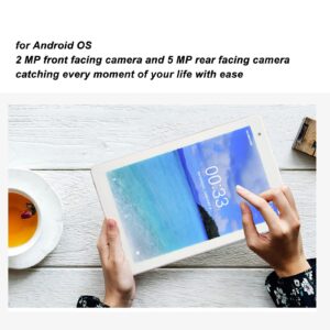 Acogedor 8.1Inch Android Tablet, 720x1280 HD Display MTK6592 CPU 4GB RAM 64GB ROM 3G Calling Tablet with 3 Card Slot, Support 2.4G 5G WiFi, 5000mAh, Silver