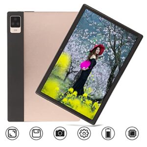Android 12 Tablet 10 Inch Tablet, Octa Core CPU 8GB RAM 256GB ROM, IPS Screen and Dual Speakers, 7000mAh Battery, HD Calling Tablet, Gold