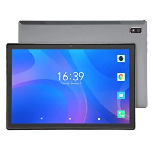 android 12 tablet 10.1 inch smart tablet, octa core cpu 12gb ram 256gb rom, support 4g lte, 2.4g 5g dual band wifi, 8mp front and 16mp rear cameras (iron gray)