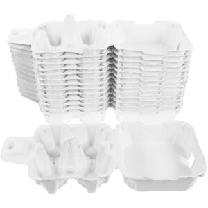 Egg Carton 50pcs Pulp Egg Tray Fridge Containers Empty Egg Cartons Egg Cartons Bulk Egg Box Half Dozen Egg Cartons