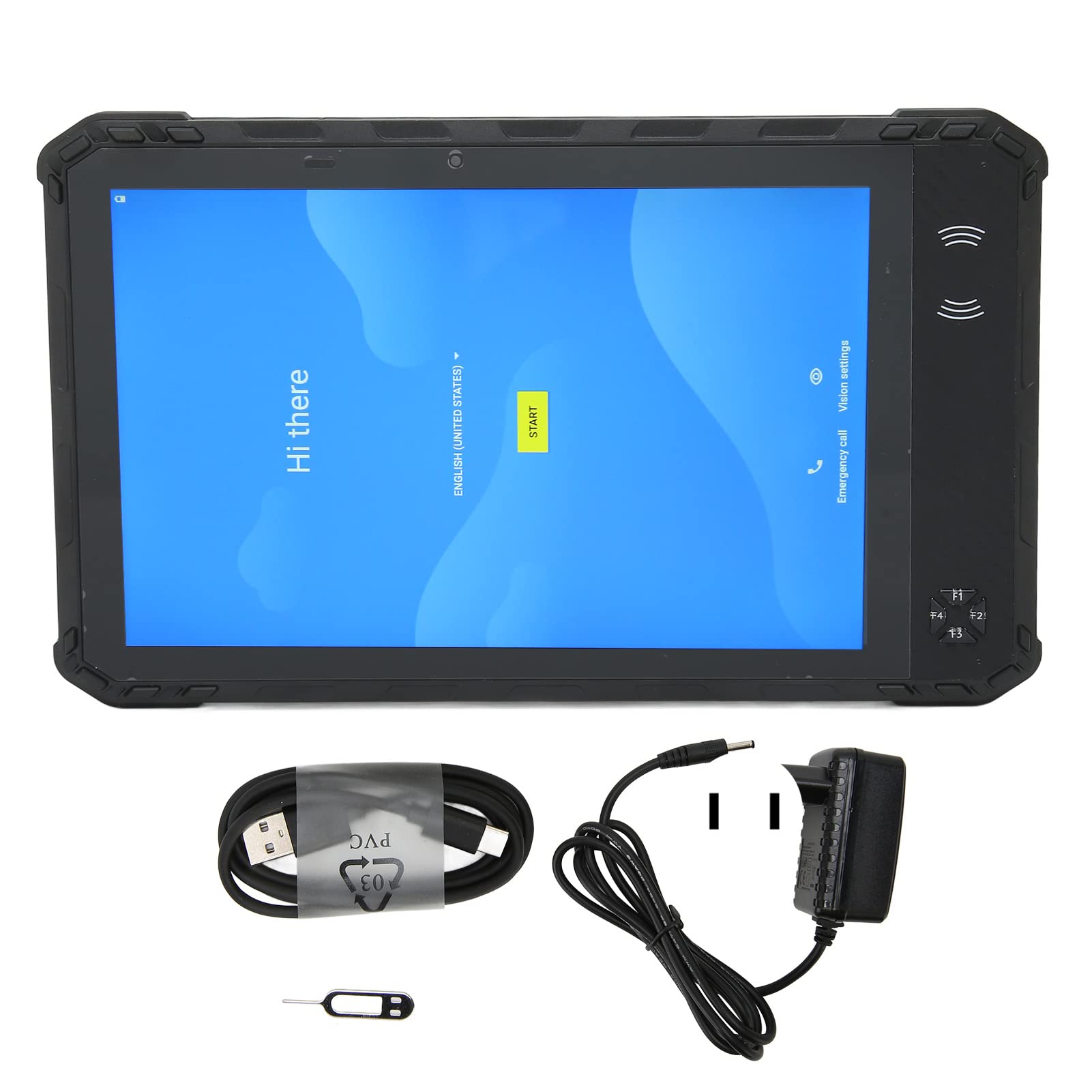 Outdoor Tablet, Tablet 4GB RAM 64GB ROM 10in for Tough Workplace (US Plug)