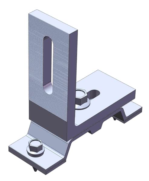 MageFoot with L Bracket and Screws for Solar Mounting Racking Installation on Composite Shingle Roofs