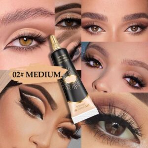 12ML Eyeshadow Primere MEDIUM Color,Eyeshadow Base Cream Base For Eyeshadow Concealer Eyeliner Cream Concealer Eye Base For Eyeshadow (02)