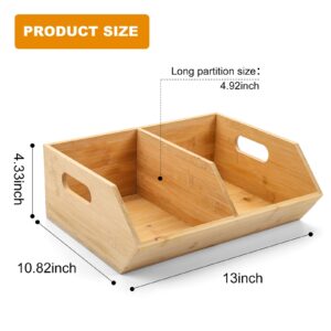 BYOA Official Potato and Onion Storage Bin, Pantry Organizers and Storage, Kitchen Organization and Storage, Bamboo Storage, Bread Basket, Potato Storage, Bamboo Organizer