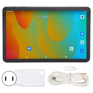 Rosvola 10.4 Inch HD Tablet, 1300: 1 Contrast 5G / 2.4G Dual Band 10.4 Inch 2K Tablet 2K 100-240V for Android11 Video Games (US Plug)