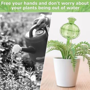 Sawowkuya 4 Pcs Plant Watering Globes, Cactus Self Watering Planter Insert，Glass Plant Watering Devices for Indoor and Outdoor Plants Accessories