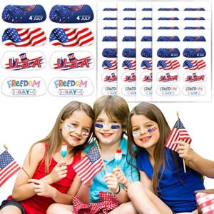 80 pairs of independence day sports eye stickers with patriotic designs 4th of july face decorations for patriotic party,and eye strips for baseball or field hockey sports used on game day