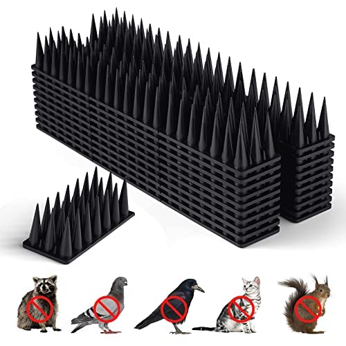 Bird Deterrent Spikes for Small Robin Pigeon Squirrel Raccoon Crow Cats, Defender Spikes to Keep Birds Away and Keep Birds from Building Nest