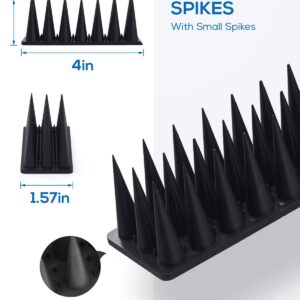 Bird Deterrent Spikes for Small Robin Pigeon Squirrel Raccoon Crow Cats, Defender Spikes to Keep Birds Away and Keep Birds from Building Nest