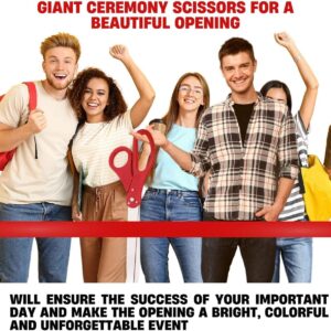 25" Giant Scissors for Ribbon Cutting Ceremony Big Ribbon Cutting Scissors for Special Events and Ceremonies Heavy Duty Scissors Giant Ribbon Cutting Scissors for Inauguration Ceremonies Special Event