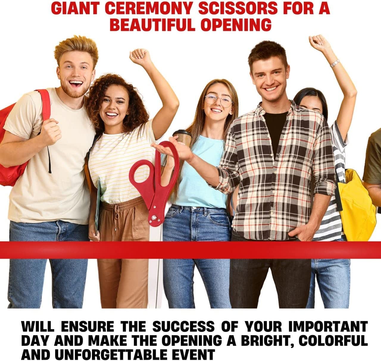 25" Giant Scissors for Ribbon Cutting Ceremony Big Ribbon Cutting Scissors for Special Events and Ceremonies Heavy Duty Scissors Giant Ribbon Cutting Scissors for Inauguration Ceremonies Special Event