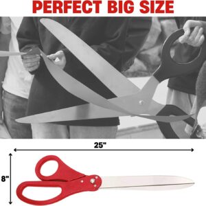 25" Giant Scissors for Ribbon Cutting Ceremony Big Ribbon Cutting Scissors for Special Events and Ceremonies Heavy Duty Scissors Giant Ribbon Cutting Scissors for Inauguration Ceremonies Special Event