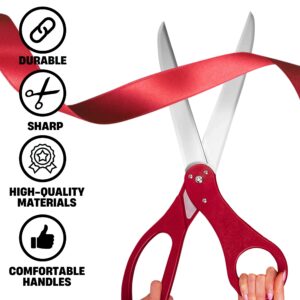 25" Giant Scissors for Ribbon Cutting Ceremony Big Ribbon Cutting Scissors for Special Events and Ceremonies Heavy Duty Scissors Giant Ribbon Cutting Scissors for Inauguration Ceremonies Special Event