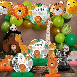 Safari Birthday Party Supplies Jungle Foil Balloon for Safari Jungle Theme Birthday Decorations