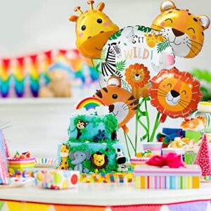 Safari Birthday Party Supplies Jungle Foil Balloon for Safari Jungle Theme Birthday Decorations