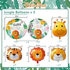 Safari Birthday Party Supplies Jungle Foil Balloon for Safari Jungle Theme Birthday Decorations