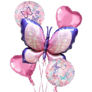 butterfly birthday party decorations butterfly foil balloons for butterfly girl party birthday decorations