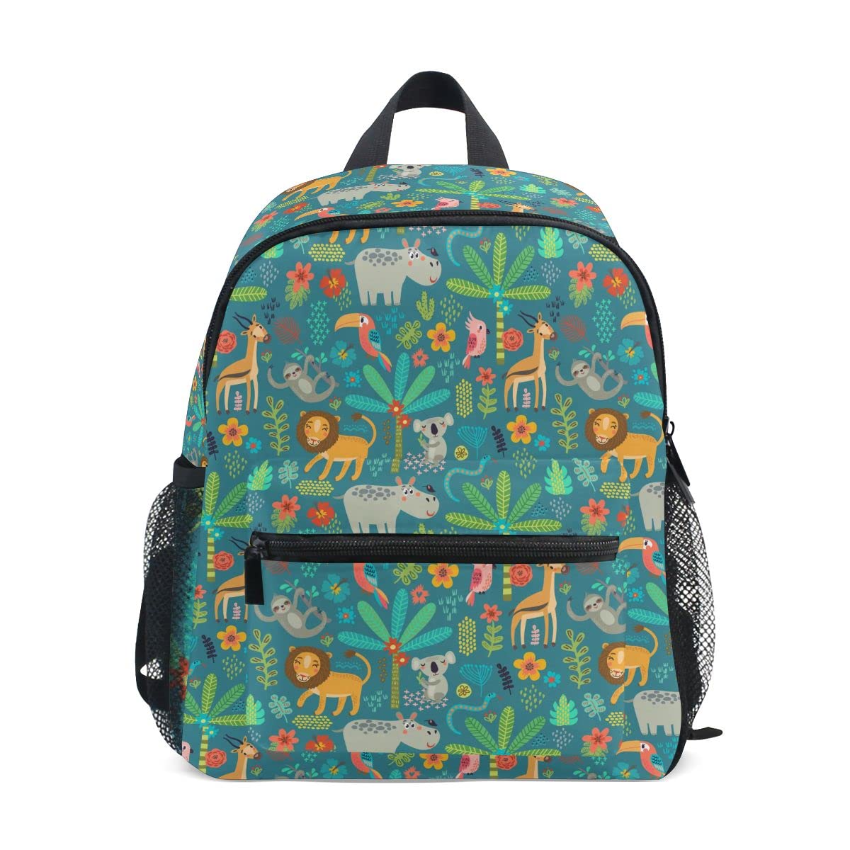 CHIFIGNO Toddler Backpack Jungle Animals Lion Koala School Backpack ...