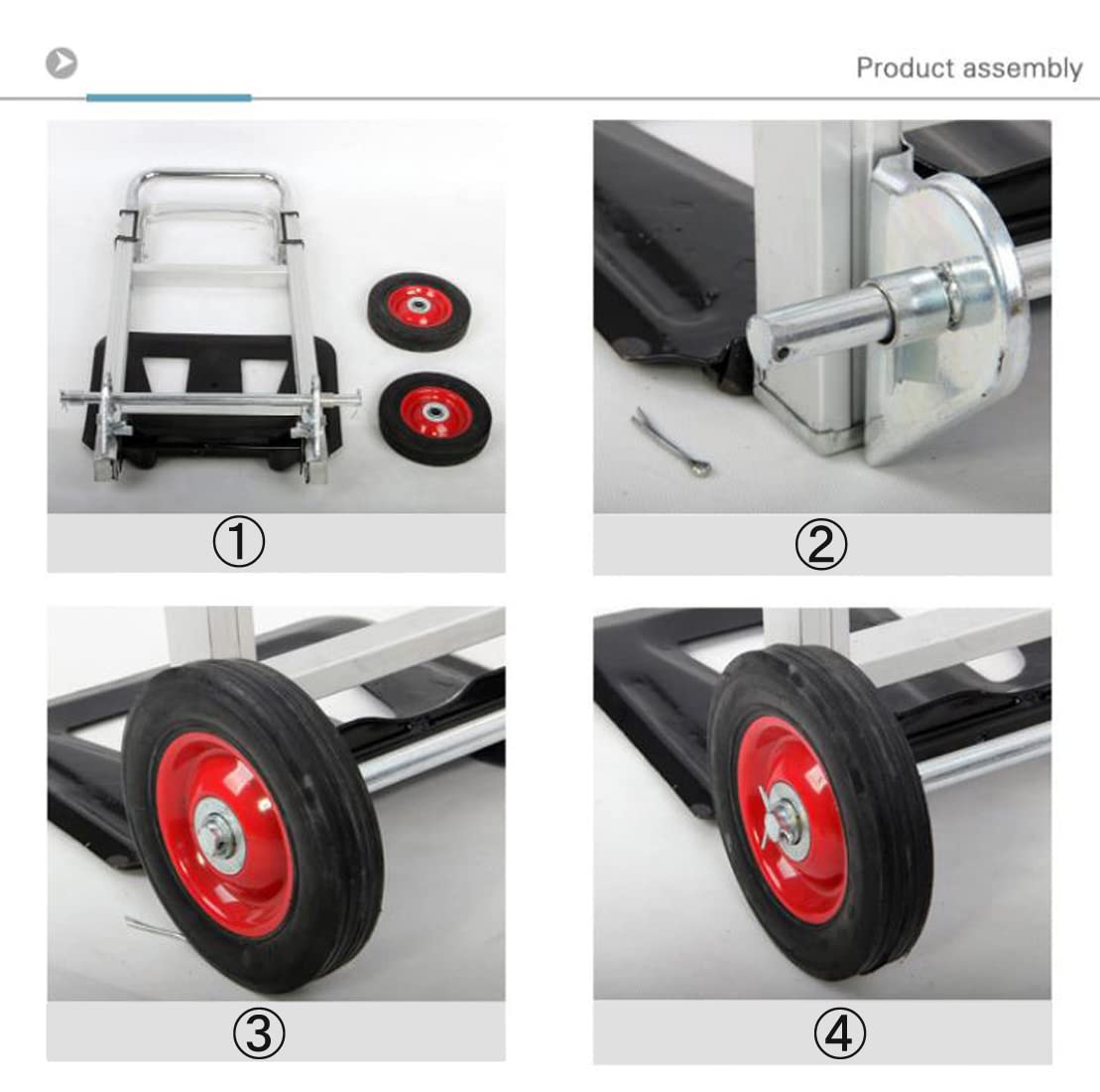 Aluminum Hand Truck Heavy Duty Hand Truck Dolly Cart Foldable Hand Cart 220 lb Capacity with 2 Elastic Ropes Telescoping Handle Handing Truck for Delivery Carrying (220lbs/2 Wheels)