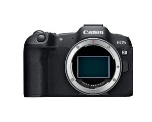 canon eos r8 full-frame mirrorless camera (body only), rf mount, 24.2 mp, 4k video, digic x image processor, subject detection & tracking, compact, lightweight (renewed)